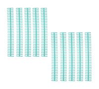 Generic Bobinas de Encuadernación de Plástico Duraderas y Resistentes, 10 Unidades para Compilación de Hojas Sueltas, 1/2 Pulgada de Diámetro para Escuelas y Uso Doméstico (GREEN)