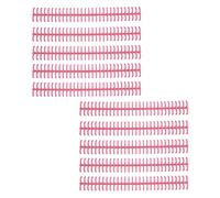 Generic Bobinas de Encuadernación de Plástico Duraderas y Resistentes, 10 Unidades para Compilación de Hojas Sueltas, 1/2 Pulgada de Diámetro para Escuelas y Uso Doméstico (PINK)