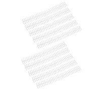 Generic Bobinas de Encuadernación de Plástico Duraderas y Resistentes, 10 Unidades para Compilación de Hojas Sueltas, 1/2 Pulgada de Diámetro para Escuelas y Uso Doméstico (Transparente)