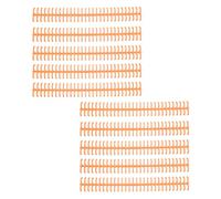 Generic Bobinas de Encuadernación de Plástico Duraderas y Resistentes, 10 Unidades para Compilación de Hojas Sueltas, 1/2 Pulgada de Diámetro para Escuelas y Uso Doméstico (ORANGE)