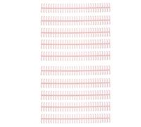 Generic Bobinas de Encuadernación de Plástico Duraderas y Resistentes, 10 Unidades para Compilación de Hojas Sueltas, 1/2 Pulgada de Diámetro para Escuelas y Uso Doméstico (rosa coccinea)