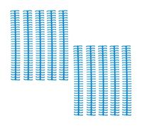 Generic Bobinas de Encuadernación de Plástico Duraderas y Resistentes, 10 Unidades para Compilación de Hojas Sueltas, 1/2 Pulgada de Diámetro para Escuelas y Uso Doméstico (BLUE)