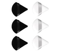 Generic Bocanada Triangular, 6 Piezas Perfectamente Aplican un Triángulo de Triángulo Súper Suave de Grapas Cortas con Correa para Cosméticos