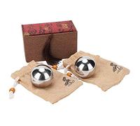 Generic Bola de Acero de Mano, Herramienta de Rehabilitación de Manos, Masajeador de Salud de Acero Inoxidable a Prueba de Herrumbre para Hombres