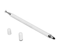 Generic Bolígrafo Activo Digital Stylus 2 en 1, Bolígrafos Capacitivos para Pantalla Táctil, Amplia Aplicación para Tabletas, Bloc de Notas de Plástico (White)