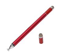 Generic Bolígrafo Digital Activo 2 en 1, Lápiz óptico de Pantalla Táctil de Alta Sensibilidad para Tabletas, Dispositivos Móviles, Respuesta Rápida, Portátil (Rojo)