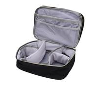 Generic Bolsa de Almacenamiento de Costura con Tablero de Almacenamiento de Doble Cara 15 Bandas Elásticas 14 Bolsillos de Malla para Tijeras, Agujas para Diseñadores 11.02x7.48x6.10in