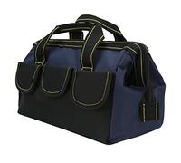 Generic Bolsa de Almacenamiento de Herramientas, Bolsa de Herramientas en Boca de 13 Pulgadas de Ancho, Bolsillos Múltiples para Uso en el Hogar (Azul Negro)