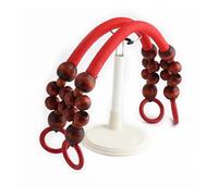 Generic Bolsa de Cuerda de Cuentas de Madera de 48 cm con asa en Forma de U (2 Unidades), Ideal for proyectos de Playa, Crochet y Bricolaje Retro.(Style9)