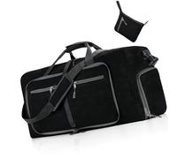 Generic Bolsa de Gimnasia, Bolsa de Lona Travel Bag Bage Bolse Carry On Tote para Mujeres de Pase de Viaje Bag Nocturna de Viaje de con para el Aseo (Black)