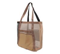 Generic Bolsa de Playa para Mujeres de Gran Capacidad, Bolso de Hombro de Malla PVC Ligero, Plegable y Compacto para Viajar, Compras, Acampar, con Gran Espacio de Almacenamiento y Tela de Malla