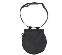 Generic Bolsa de Tiza Negra Forro Impermeable Bolsa de Polvo para Escalada con Mosquetón para Gimnasia y Levantamiento de Pesas Tela Oxford 6.3x6.3x2.4in