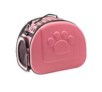 Generic Bolsa de Transporte de Mascotas, Mano de Obra Impermeable Portátil Resistente a Impermeable Resistente a Improvisación Portátil a Improvisación Al Agua, con Correa para la (Sin patrón Rosa)