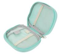 Generic Bolsa Organizadora de Medicamentos de Viaje Pequeña y Portátil, Estuche Verde para Botiquín de Primeros Auxilios, Almacenamiento Resistente para Camping, Senderismo y Uso Diario