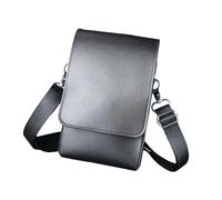 Generic Bolsa para Tijeras de Peluquero Organizador Profesional para Accesorios de Material PU Resistente con Correa Desmontable Adecuada para, Negro
