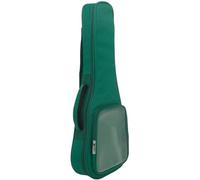 Generic Bolsa para Ukelele de 23 Pulgadas Bolsillo Lateral Transparente, Acolchada y Ligera, Hecha de Tela Oxford Verde para Almacenamiento y Transporte Fácil