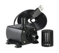 Generic Bomba Sumergible Fuente Agua Motor Eléctrico Cepillo USB Recambio Depósito Diseño Silencioso Bajo Consumo Ahorro Energía Adecuada Pecera Mascotas Circ