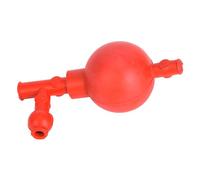 Generic Bombilla de Succióa Cuantitativa Roja Resistente a la Corrosión, con Bola de Pipeteo Cuantitatua de 3 Aberturas, para Investigación Científica