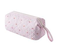 Generic Bonita funda de almacenamiento portátil con asa y cremallera, bolsa de almacenamiento portátil de gran capacidad para secador de pelo Airwrap Shark Flexstyle, Rayas De Color Rosa