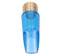 Generic Boquilla de Saxofón, Eb Alto y Bb Tenor Saxofón Azul Transparente Accesorios para Instrumentos de Viento Reemplazo, con Cavidad de Diseño Compacto para Músicos Pop Jazz Rock