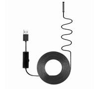 Generic Borescope, Cámara de Inspección con 8 Luces Ajustables IP67 USB USB Endoscopio de Alcantarillado de Borescope (10m alambre duro)
