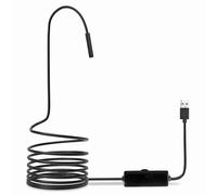 Generic Borescope, Cámara de Inspección de Endoscopio USB Impermeable IP67 con 8 Luces Ajustables Alcantarillado de Borescope (10m alambre duro)