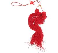 Generic Borla Colgante Roja para Espada de Tai Chi Decoración Tradicional China para Artes Marciales Adorno Resistente para Entrenamiento y Competición Accesorio Vibrante de Calidad