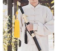 Generic Borla de Espada Taiji, Material de Seda de Hielo Suave, Accesorio de Espada China para Amantes del Gimnasio Kung Fu y Las Artes Marciales, Corto, 2 Colores (#1)