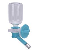 Generic Botella de Agua Colgante Moderna para Perros, Jaula de Control de Flujo con Rodamiento de Bolas de Acero Inoxidable, Bebedero de Agua para Gatos y Perros, 20cm X 12cm (Blue)