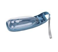 Generic Botella de Agua para Perros, Dispensador Plegable Portátil para Mascotas, Senderismo Al Aire Libre, Viajes, Material de Seguridad Impermeable de 550ml (Blue)