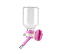 Generic Botella para Beber para Mascotas, Elegante Diseño Colgante, Dispensador de Agua para Gatos, Perros y Animales Pequeños, Plástico, 150 Ml, Rosa (150ml)