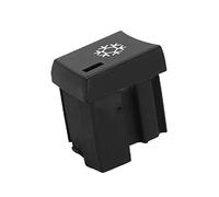 Generic Botón de Control de A/C, Reemplazo de Tapa de Panel de Control de Clima Resistente y Resistente Al Calor, Adecuado para Serie 1 E87 2004-2011, Serie 3 E90 E91 E92 E93 2005-2012, ABS, 1 Unidad