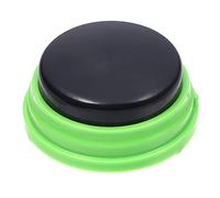Generic Botón de Timbre de Respuesta, Herramienta de Voz Grabable para Juego Interactivo, 4 Unidades, Tamaño Pequeño para Educación Familiar de Niños (Green)