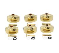 Generic Botones de Afinación de Guitarra Duraderos de Metal, Reemplazo Estable para Guitarra Eléctrica Acústica, Botones de Afinador Universales para una Experiencia de Juego Mejorada, 6 Piezas para