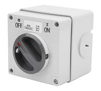 Generic Botones e Indicadores Giratorios de Encendido y Apagado, Enchufe de Interruptor Impermeable para Exteriores con Orificio de Bloqueo de Seguridad para Evitar un Mal Funcionamiento, Arandela