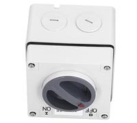 Generic Botones Giratorios de Encendido y Apagado de Aislamiento, Enchufe de Interruptor, Resistente Al Agua y Al Polvo, Alta Resistencia Impacto para Sitios de Construcción Aire Libre (3P10A)