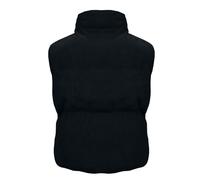 Generic Boy Jacket Autumn And Winter Models Solid Colour Casual Short Waistcoat Jacket Women's Cotton Clothing Chaleco de algodón Clothes Pantalones Satén, Le Noir, S