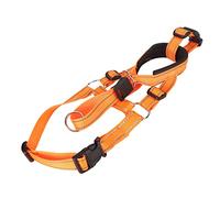 Generic Bozal para con Cuello para la Cabeza, Evita Morder, Color Naranja, Diseño de Control Frontal Ajustable, Resistente a los Tirones, Bozal con Cabeza de para Entrenamiento (XL)