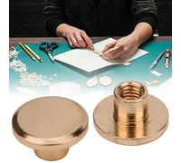 Generic Bricolaje Latón Studs Remaches Tornillos para Cuero Craft Fastener 50 Juegos 6.5mm Sujetadores Decorativos para Bolsos Zapatos Sombreros Dorado Plata Bronce Color Pistola (cobre 2)