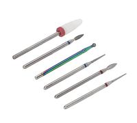 Generic Broca de Cerámica para Uñas de Alta Resistencia, Fácil de Girar para Principiantes, 6 Piezas para Diversas Necesidades