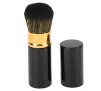 Generic Brocha de Maquillaje Retráctil, Pelo de Fibra Sintética Suave para Colorete en Polvo Suelto, con Tapa para Regalo de Artista de Maquillaje Portátil de Viaje (Negra)