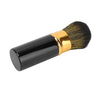 Generic Brocha para Colorete Retráctil Portátil con Fuerte Poder de Agarre de Polvo, Fácil Coloración y Portabilidad para Maquilladores, Pelo de Fibra (BLACK)