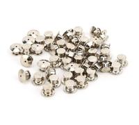 Generic Broche de Bloqueo con Resorte para Pines de Solapa, 50 Piezas, Material de Latón, 7 X 10 Mm, para Etiquetas de Nombres, Bolsos, Chinchetas (Champán)