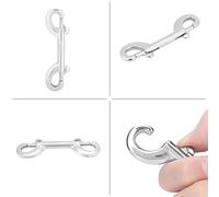 Generic Broche de Buceo de Acero Inoxidable Inoxidable para BCD con Cierre de Seguridad Ideal para Buceo y Uso Marítimo 10 Cm Plata