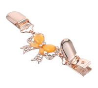 Generic Broche de Capa de Aleación en Rosa Dorado Diseño de Lazo para Suéter, Bufanda y Cárdigan, Clip Metálico Decorativo Ligero para Ropa de Mujer, Pinza para Chal y Vestido