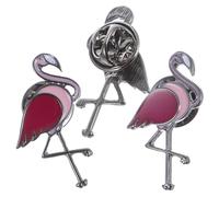 Generic Broche de Flamenco 3 Piezas de Aleación Ligera para Mujer Pin Decorativo para Ropa Accesorios de Fiesta y Moda Adecuado para Abrigos Vestidos y Bufandas