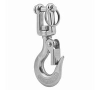 Generic Broche de Ojo Giratorio de Acero Inoxidable, Límite de Carga de Trabajo Robusto de 350 Kg para Maquinaria Forestal, Metalurgia, Equipo de Minería, 100 Mm, Plata (90mm)