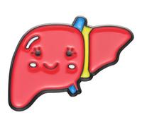 Generic Broche Esmaltado De Órganos Del Hígado De Anatomía, Alfileres De Solapa, Mochila, Insignia Visceral, Joyería Para Médicos, Enfermeras Y Estudiantes, 2.9*2.4cm
