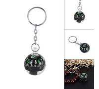 Generic Brújula con Llavero de Bola Llena de Líquido para Acampar, Senderismo, Viajes Al Aire, Mini Brújula de Supervivencia para Direcciones, Ideal para Entusiastas del Aire