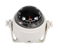 Generic Brújula de Montaje con Soporte Electrónico Marino Voyager para Navegación Precisa en Barcos Marinos o Vehículos Marinos, Material ABS Impermeable (White)